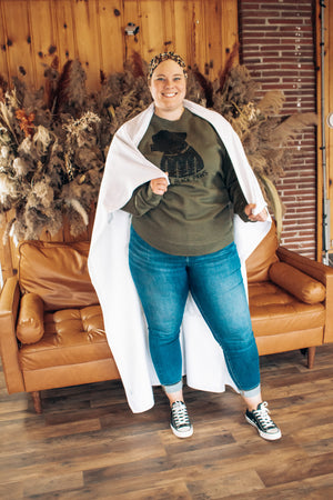 Badass Dog Mom Club Sweatshirt Blanket