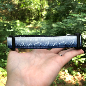Blue Ridge Mountain Canvas Dog Collar (1” and 1.5” width only)