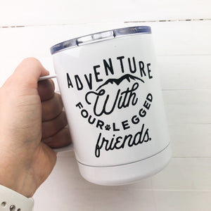 Adventure with Four Legged Friends Tumbler Mug with Lid