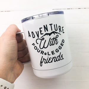 Adventure with Four Legged Friends Tumbler Mug with Lid