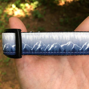 Blue Ridge Mountain Canvas Dog Collar (1” and 1.5” width only)