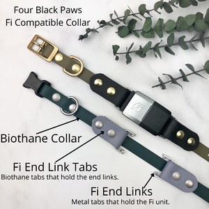 Fi Series 1 & 2 Compatible Side Release Buckle Biothane Dog Collar (5/8", 3/4” and 1”) - Not adjustable
