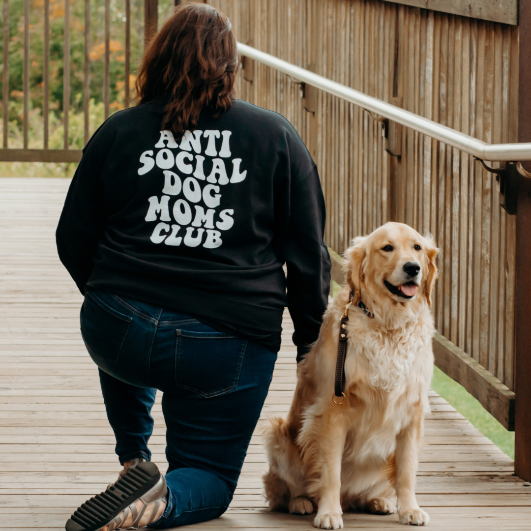 Antisocial Dog Moms Club Sweatshirt choice of 2 colors