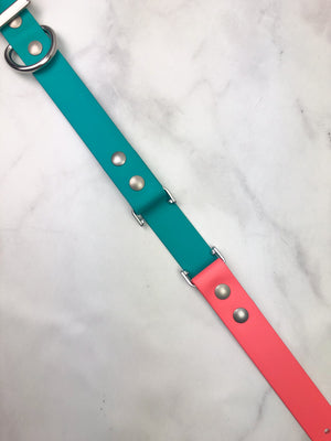 Fi Series 1 & 2 Compatible Multicolored 1" Biothane Dog Collar