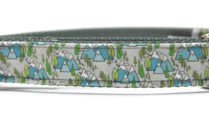 Mountains Canvas Dog Collar