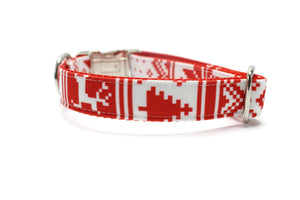 Nordic Stripe Canvas Dog Collar (1" and 1.5" only)