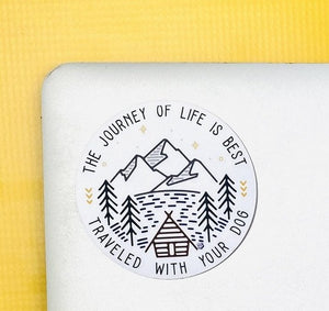 The Journey of Life Vinyl Sticker